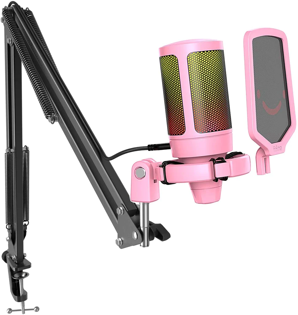 Микрофон FIFINE A6V (розовый)