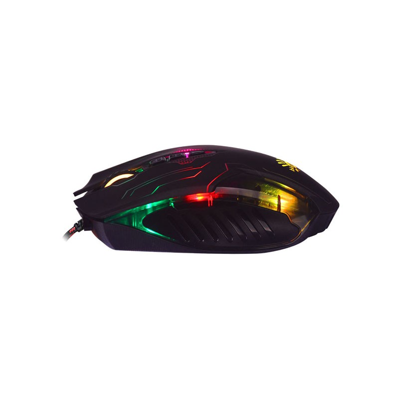 Мышь A4Tech Bloody Q51 Neon XGlide (3200 dpi, Оптический AVAGO A3050, 8 кнопок, подсветка, USB)