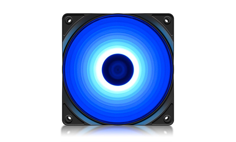 Вентилятор Deepcool RF 120 B (DP-FLED-RF120-BL) (120mm, 1300rpm, 48.9CFM, 21.9dBa, Blue LED, 3-pin+4-pin(Molex))
