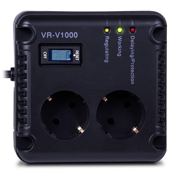 Стабилизатор напряжения 1000VA Sven VR-V1000 (1000VA/500Вт, 2 евророзетки)