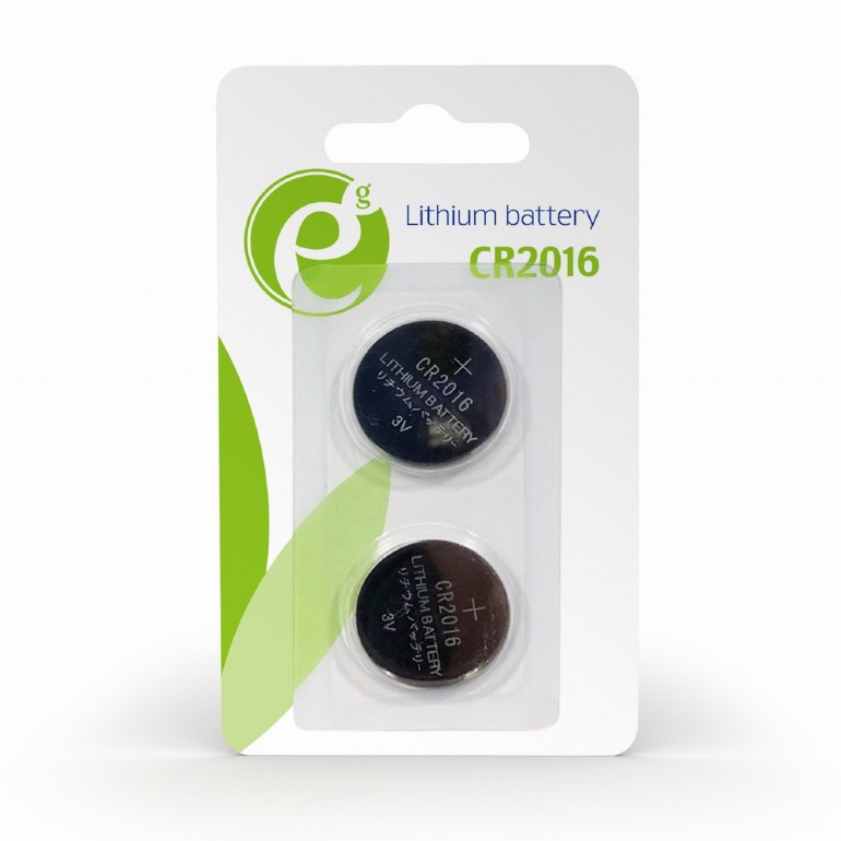 Батарейка Energenie (EG-BA-CR2016-01) CR2016 3V "таблетка" 2шт в блистере