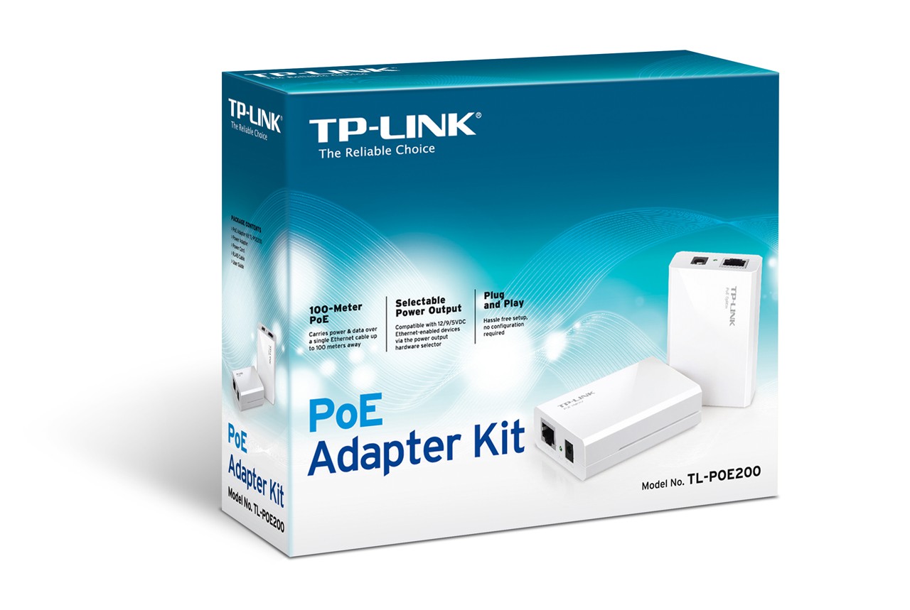Адаптер Powerline TP-Link TL-PoE200