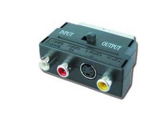 Перехдник Cablexpert CCV-4415 двунаправленный RCA/S-Video/SCART