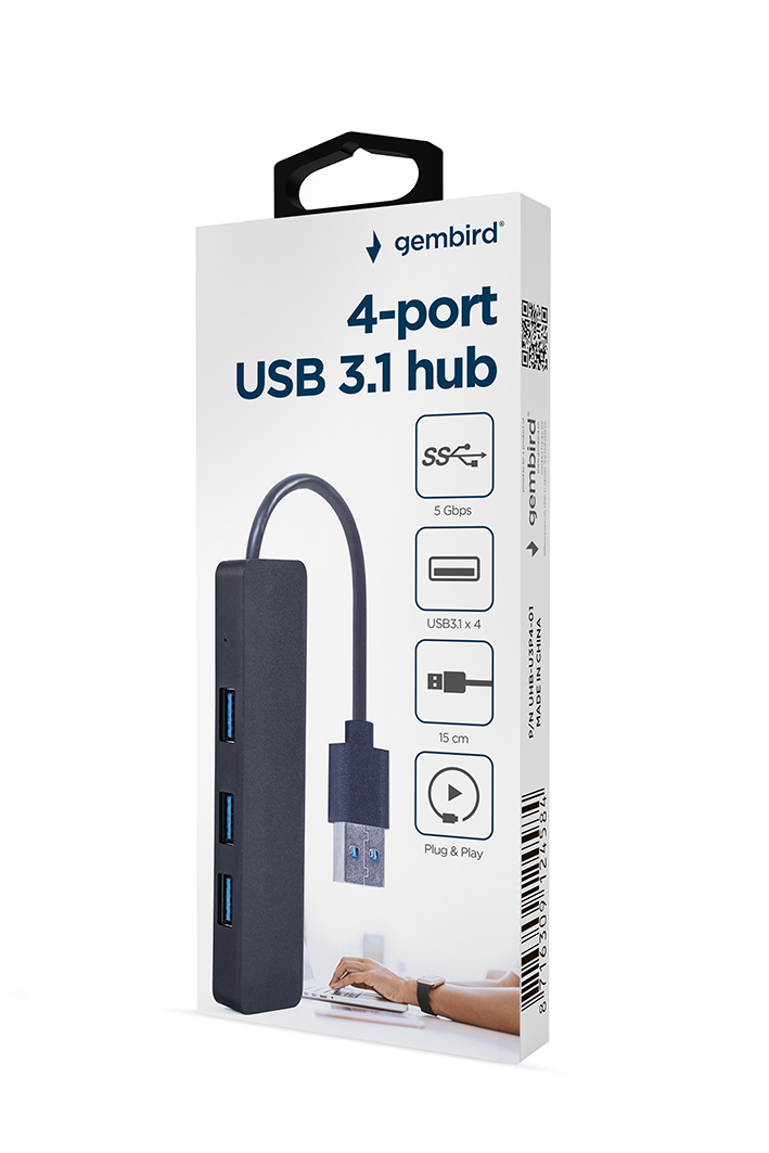 Разветвитель USB Gembird UHB-U3P4-04