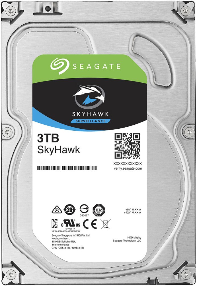Жесткий диск 3Tb Seagate Skyhawk (ST3000VX009) (SATA-6Gb/s, 5400rpm, 256Mb)