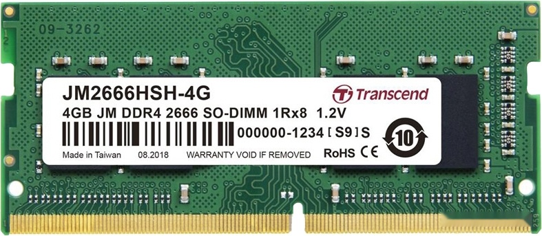 Модуль памяти 4Gb Transcend JM2666HSH-4G