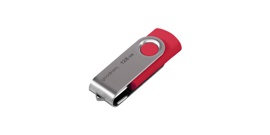 USB flash disk 128Gb Goodram UTS3 128Gb (UTS3-1280R0R11) Red (раскладной корпус, металл/пластик, USB3)