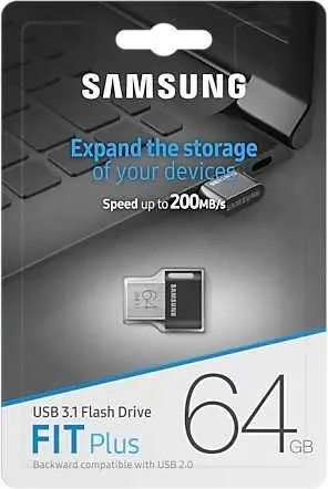 USB flash disk 64Gb Samsung FIT plus Black (MUF-64AB/APC)