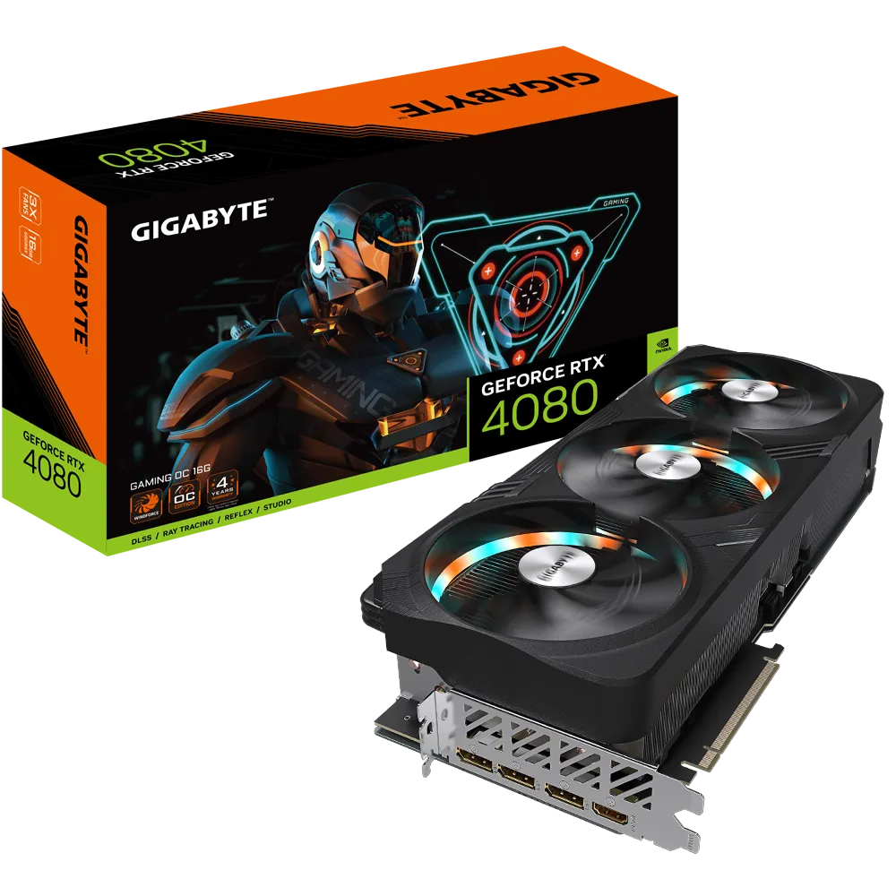 Видеокарта Gigabyte RTX4080 Gaming (GV-N4080GAMING OC-16GD)