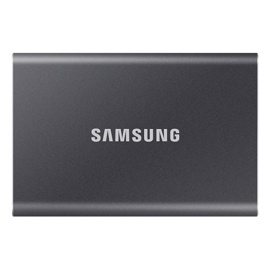 Внешний жесткий диск SSD 1Tb Samsung Touch T7 (MU-PC1T0T) (титановый серый)