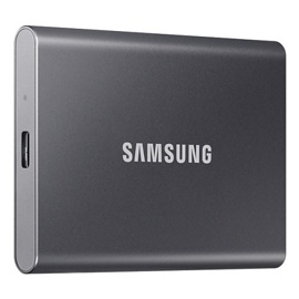 Внешний жесткий диск SSD 1Tb Samsung Touch T7 (MU-PC1T0T) (титановый серый)
