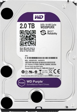 Жесткий диск 2Tb Western Digital Purple (WD20PURX)