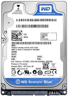 Жесткий диск 500Gb Western Digital (WD5000BPVT)