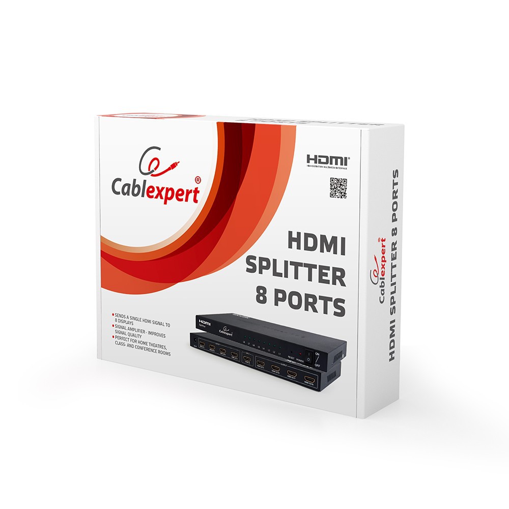 Разветвитель HDMI Gembird DSP-8PH4-03 (8 port)