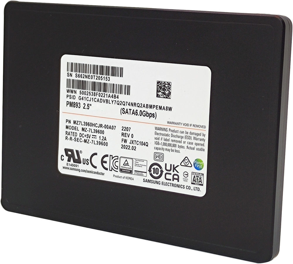 Жесткий диск SSD 1.92Tb Samsung PM893 (MZ7L31T9HBLT-00A07)