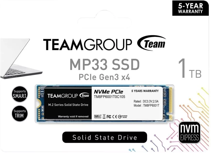   SSD 1Tb Team MP33 (TM8FP6001T0C101)