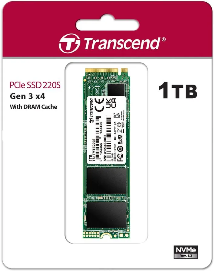 Жесткий диск SSD 1Tb Transcend MTE220S (TS1TMTE220S)