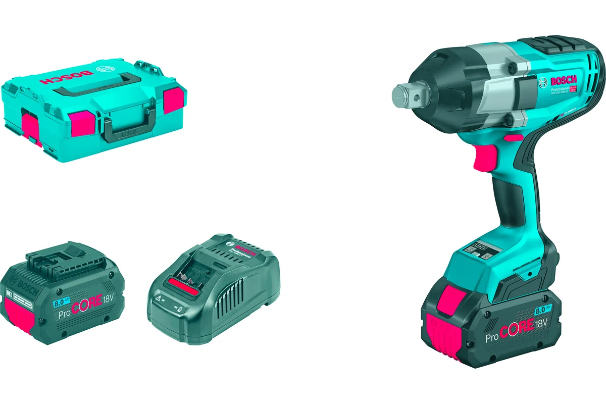 Гайковерт BOSCH GDS 18V-1050 H Professional (06019J8502) (с 2-мя АКБ 8 Ah, кейс)