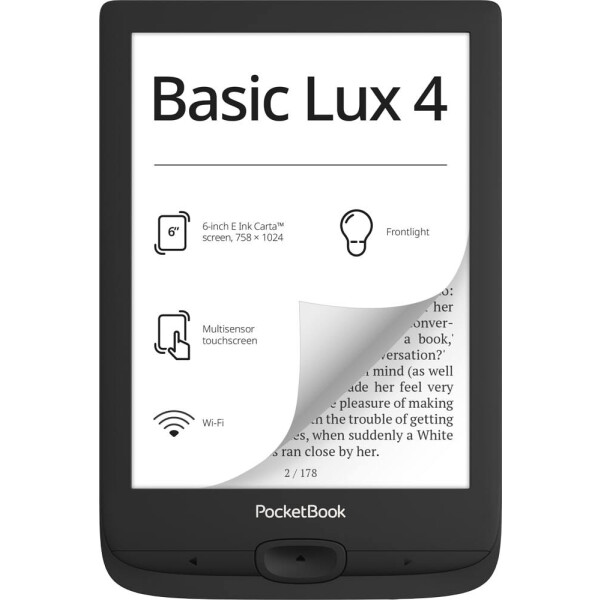 Электронная книга PocketBook Basic Lux 4 618 Black (PB618-P-CIS)