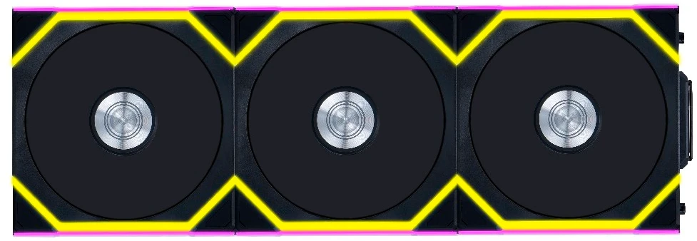 Набор вентиляторов Lian Li Uni Fan SL 120 Wireless Reverse (G99.12RSL1W3B.R0)