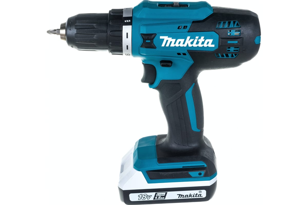 Дрель-шуруповерт Makita DF488DWE (кейс, 2 АКБ)
