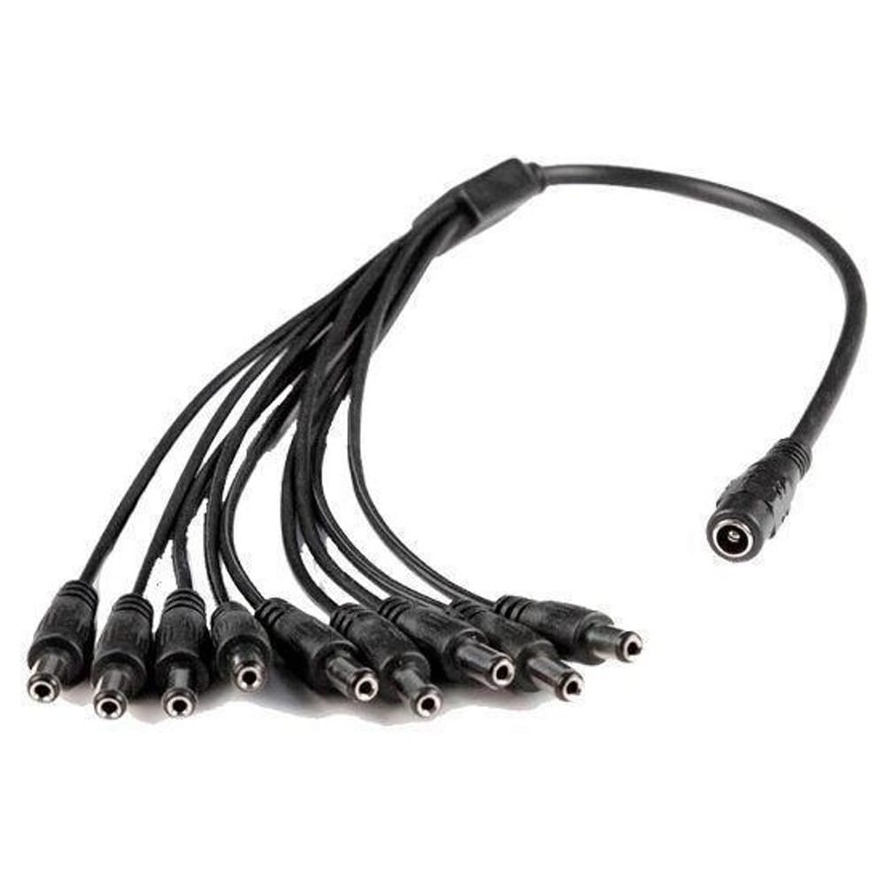 Кабель для систем безопасности GINZZU GC-P109B разветвитель питания 1->9хDC-jack 20см