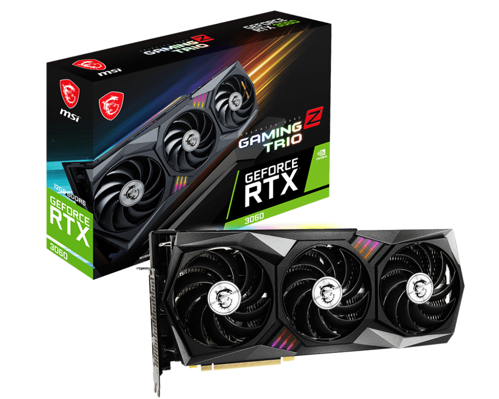 Видеокарта MSI RTX 3060 (RTX 3060 GAMING Z TRIO 12G)