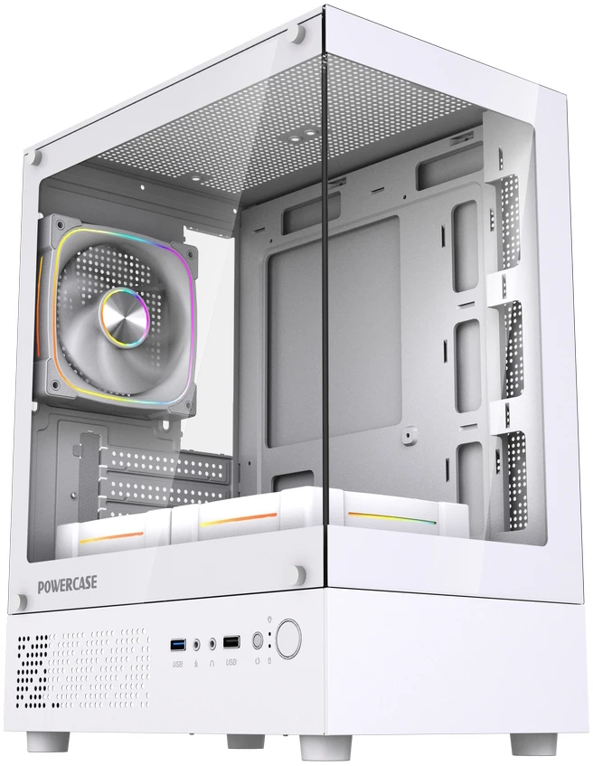 Корпус Powercase Vision Micro M1 ARGB (CVMM1W-A3)