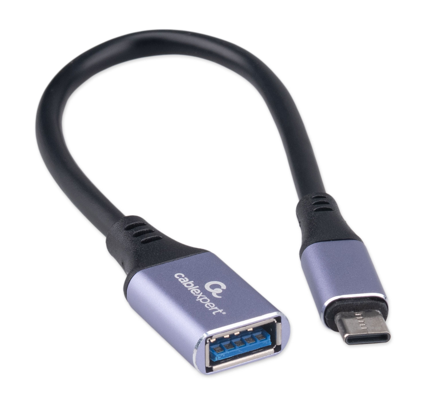 Адаптер Cablexpert A-USB3C-OTGAF-02 0.2м, OTG, USB 3.0 Type-A - Type C