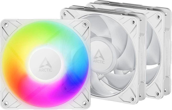 Набор вентиляторов Arctic P12 Pro A-RGB PWM PST White 3xPack (ACFAN00326A)