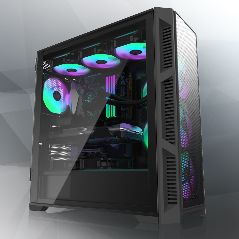Корпус Raijintek AGOS ULTRA MS4 Black ARGB Glass (0R20B00226)