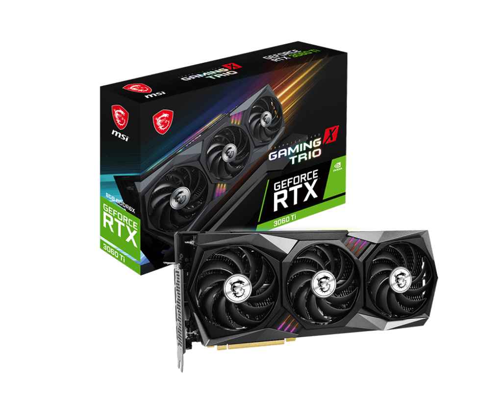 Видеокарта MSI RTX 3060Ti GAMING X TRIO 8G (RTX 3060 Ti GAMING X TRIO 8GD6X)
