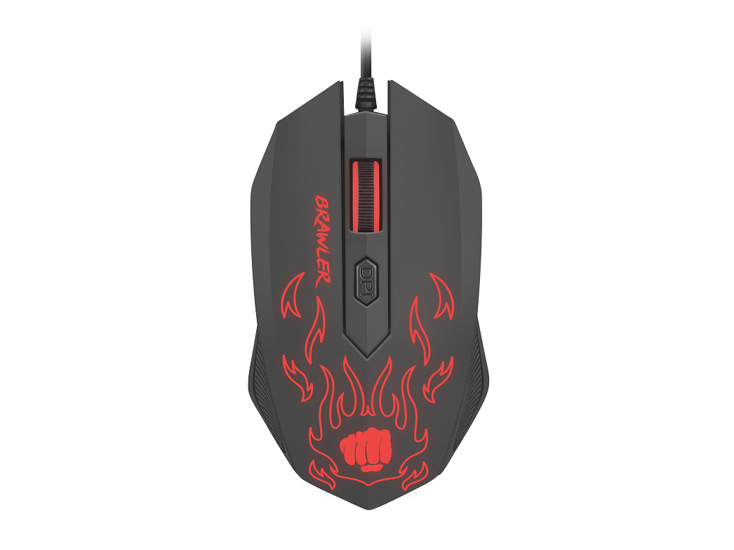 Мышь Fury Brawler (NFU-1198) 1600dpi Illuminated Black