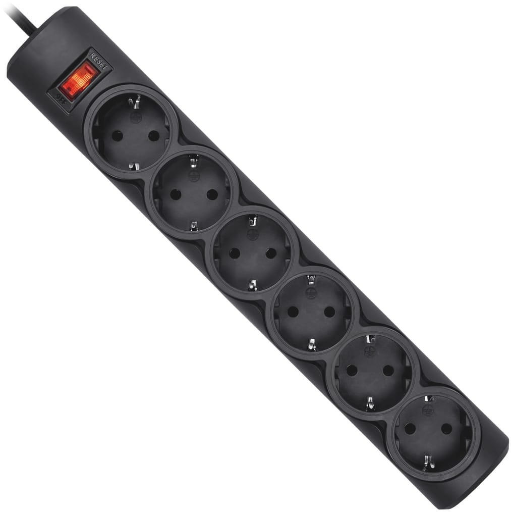 Сетевой фильтр Defender DFS 153 Black (99495)