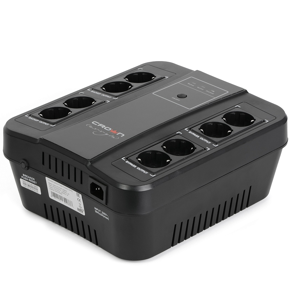 Источник бесперебойного питания 850VA CrwonMicro CMUS-275 EURO SMART