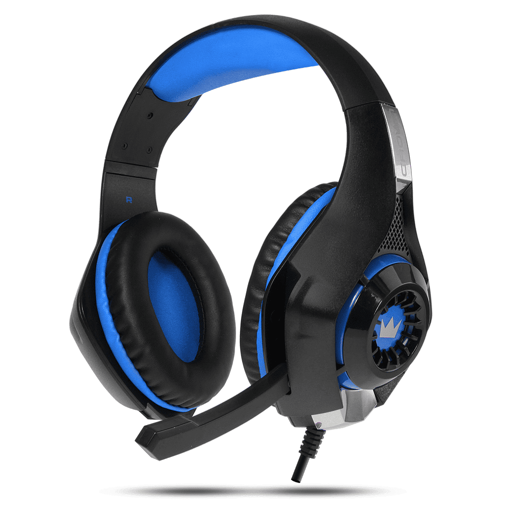 Наушники Crown CMGH-101T Black/Blue (мониторные, закрытые, 10-22000Гц, 32 Ом)