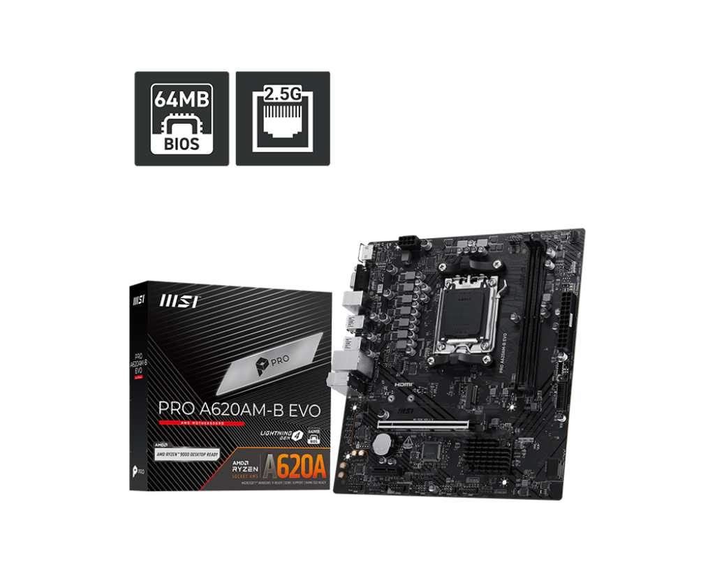 Материнская плата MSI PRO A620AM-B EVO
