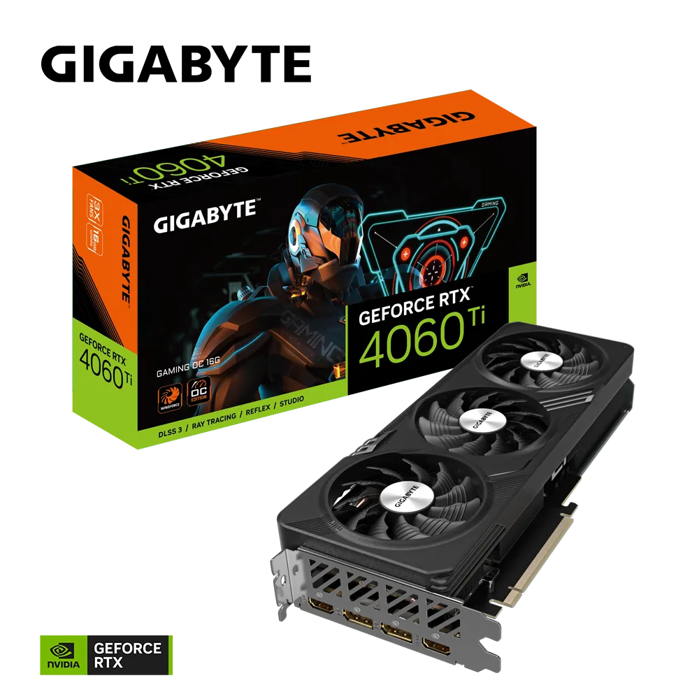Видеокарта Gigabyte RTX 4060Ti Gaming OC 16G (GV-N406TGAMING OC-16G)