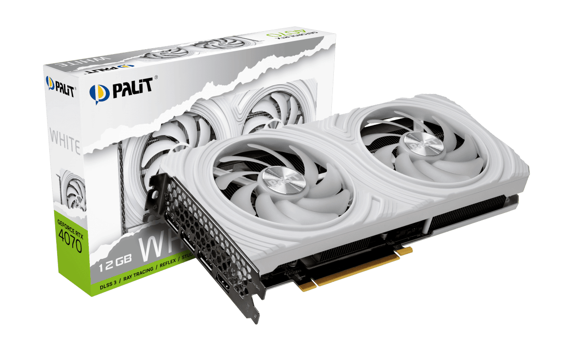 Видеокарта Palit RTX 4070 Dual White (NED4070019K9-1047L)