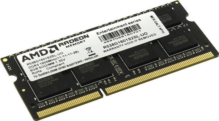 Модуль памяти 8Gb AMD R538G1601S2SL-UO