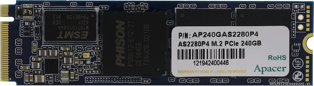 Жесткий диск SSD 240Gb Apacer AS2280P4 (AP240GAS2280P4-1)