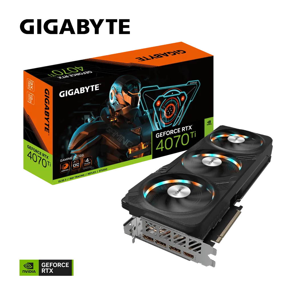 Видеокарта Gigabyte RTX 4070Ti (GV-N407TGAMING OC-12GD)