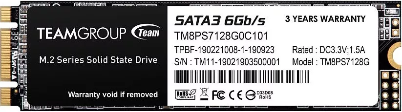 Жесткий диск SSD 128Gb Team MS30 (TM8PS7128G0C101)