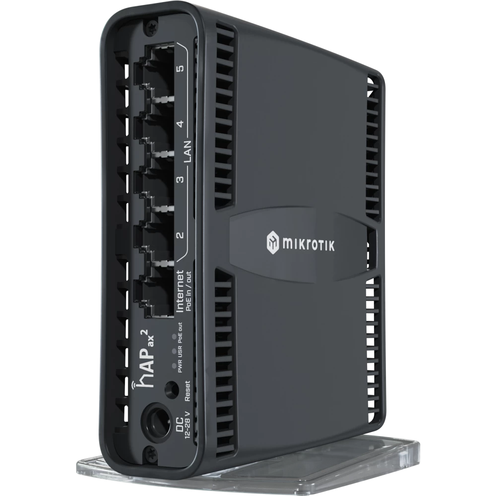 Беспроводной маршрутизатор (Wi-fi роутер) Mikrotik hAP ax2 (C52IG-5HAXD2HAXD-TC)