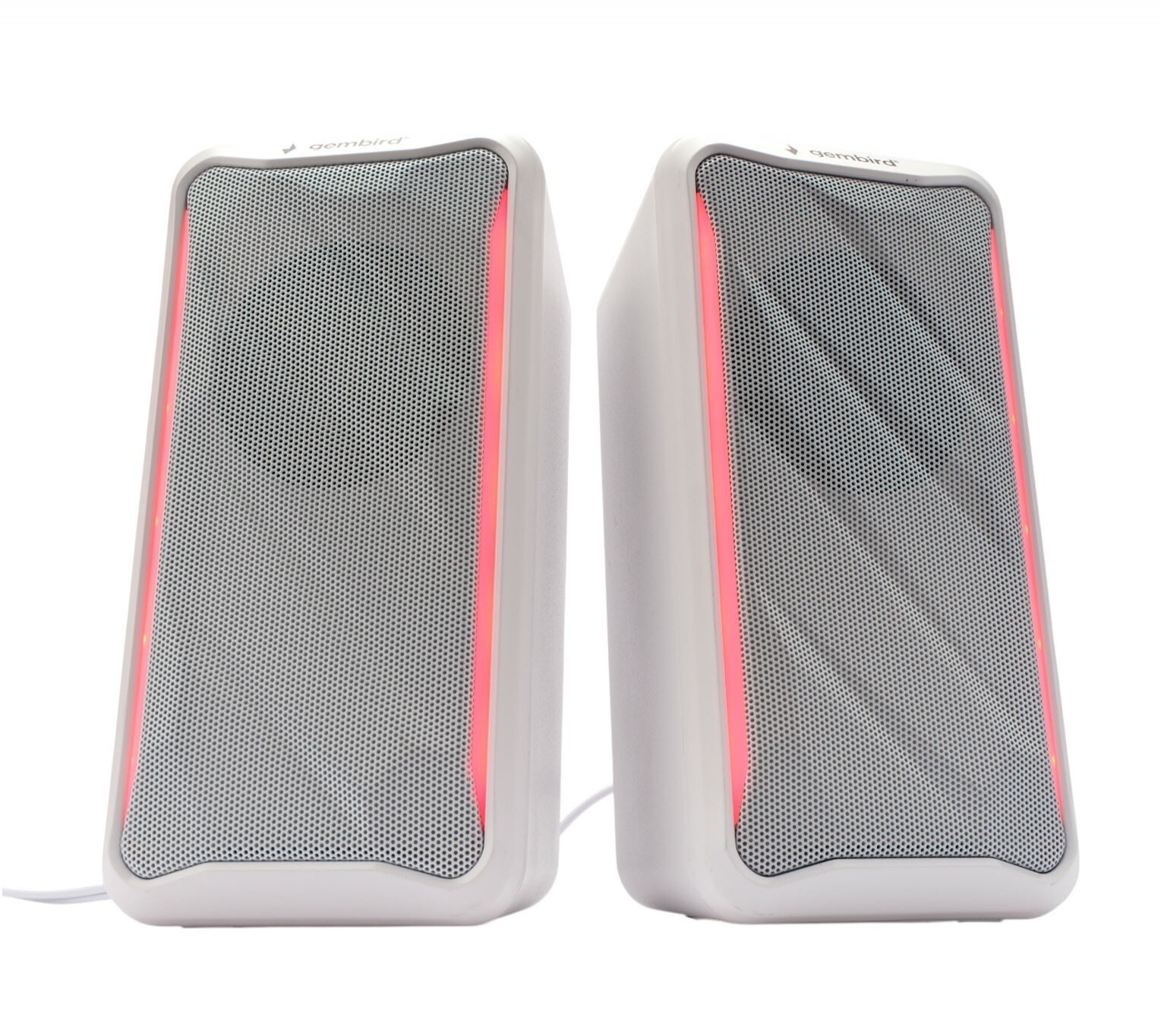 Колонки Gembird SPK-305-W 2.0, 10Вт, RGB подсветка