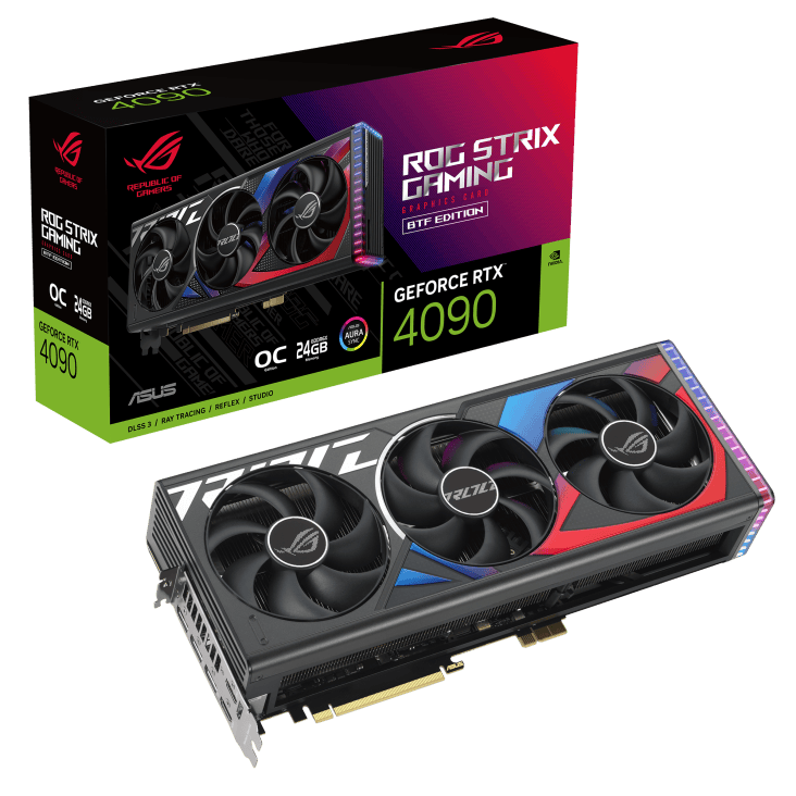Видеокарта Asus RTX 4090 ROG Strix BTF OC Edition 24GB (ROG-STRIX-RTX4090-O24G-BTF-GAMING)