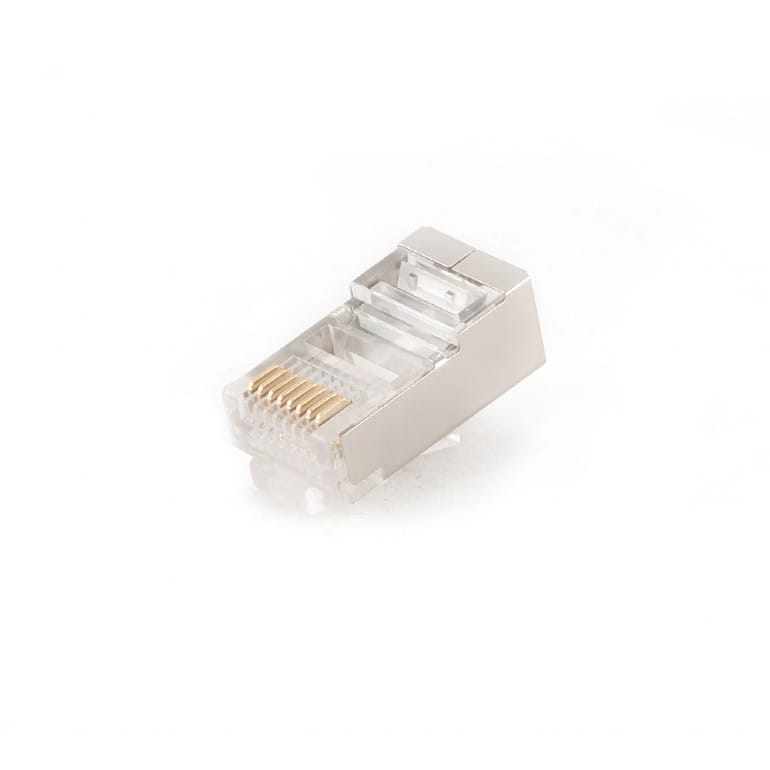 Коннектор RJ-45 Gembird PLUG5SP/50 (Экранированный для FTP, SFTP)