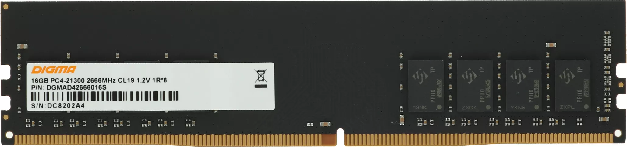 Модуль памяти 16Gb Digma DGMAD42666016S