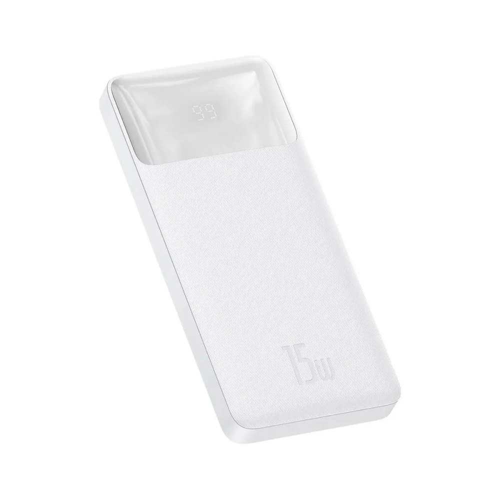 Портативное зарядное устройство Baseus Bipow Digital Display (PPBD050002) White