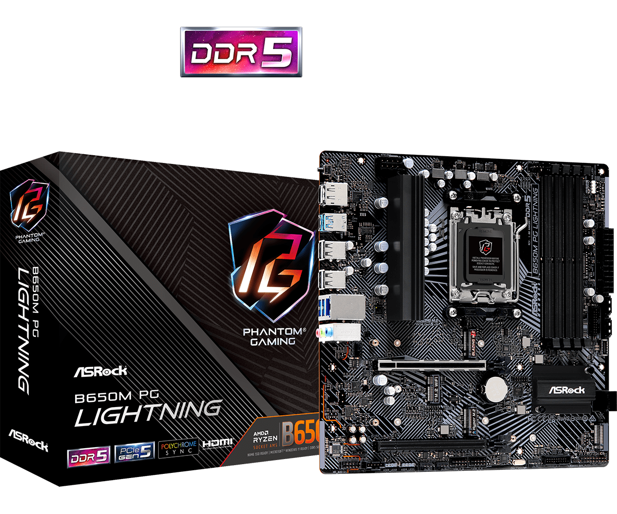 Материнская плата ASRock B650M PG Lightning